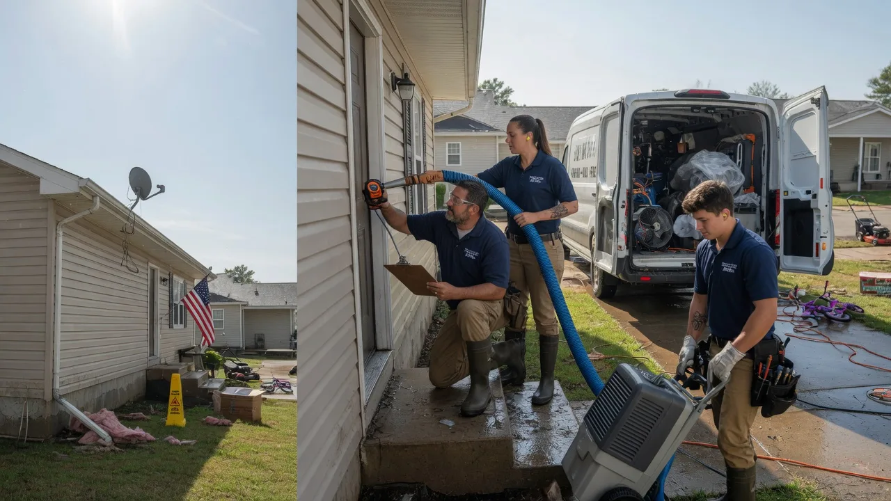 Ceiling Water Damage Restoration in Newhall, IA near me
